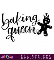 Baking Queen Funny Teacher Wall Decor Classroom Art SVG