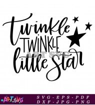 Twinkle Twinkle Little Star Printable Wall Art SVG