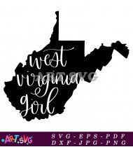 West Virginia Girl State Pride Printable SVG