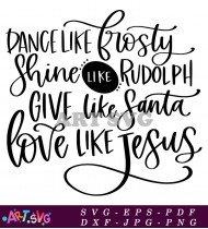 Dance Like Frosty And Santa Claus SVG