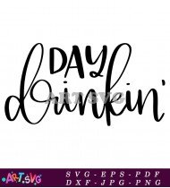 Day Drinking Funny Christmas Design SVG