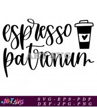 Espresso Patronum Harry Potter Design SVG