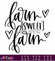 Sweet Farm Vector Graphic Design SVG