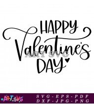 Happy Valentines Day Decor Sign Printable SVG 1