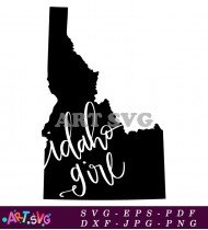 Idaho Girl State Outline Wall Decor Home Decor SVG