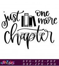 Just One More Chapter Svg SVG