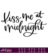 Kiss Me At Midnight Design SVG 1