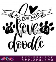 All You Need Is Love Doodle SVG