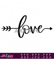 Love Arrow Svg Cut File Design Vector SVG