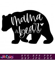 Mama Bear Cute Bear Saying Quote SVG