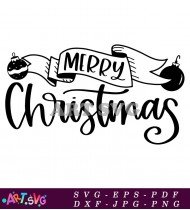 Merry Christmas SVG Cut File Printable Design 1