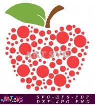 Apple Red Dots Printable Teacher Decorations SVG