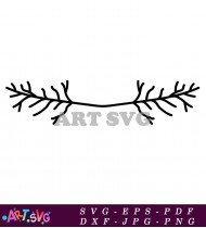 Decorative Abstract Line Art Pattern Black And White SVG 1