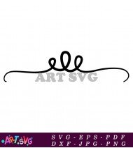 Decorative Abstract Line Art Pattern Black And White SVG 3