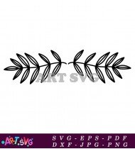 Black And White Abstract Nature Pattern SVG