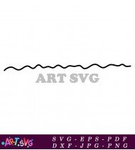 Black And White Abstract Wavy Line SVG