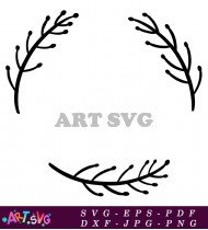 Simple Floral Design For Decoration SVG