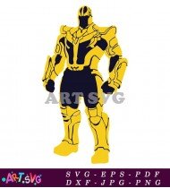 Thanos Infinity Gauntlet Cartoon Character Comic Movie SVG