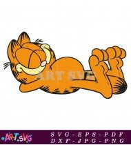 Garfield Sleeping Comic Strip Character Illustration SVG 1