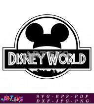 Disney World Logo Silhouette Vector Graphic SVG