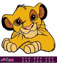 Lion King Simba Cartoon Character SVG