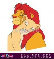 Lion King Simba And Nala SVG