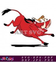 Pumbaa Lion King Cartoon Character Clipart SVG 1