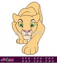 Cute Lion King Nala Cartoon Character SVG