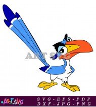 Cartoon Character Zazu Bird From Lion King SVG