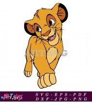 Lion King Simba Character Cartoon Illustration SVG