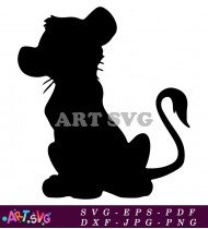 Lion King Simba Silhouette Vector Illustration Download SVG