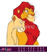 Lion King Cartoon Characters Vector Illustration SVG 1