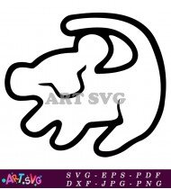 Lion King Silhouette Vector Artwork SVG