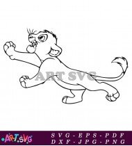 The Lion King Character Silhouette Design SVG 1