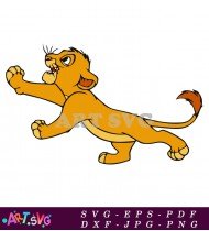 The Lion King Character Simba Cartoon Vector SVG