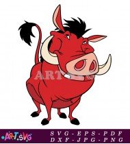 Pumbaa Lion King Character Cartoon Illustration SVG 1