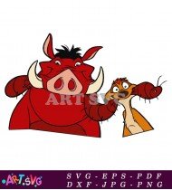 Pumbaa Lion King Character Cartoon Illustration SVG 2