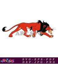 Scar Lion King Character Cartoon Illustration SVG 2