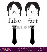 The Office False And Fact Funny Quotes SVG