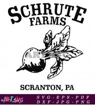 Schrute Farms Scranton Pennsylvania Office Quotes SVG