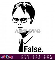 False Dwight Schrute Meme Funny Office T-Shirt Design SVG