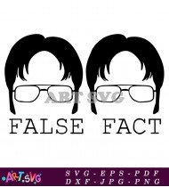 False Fact Michael Scott The Office Funny SVG