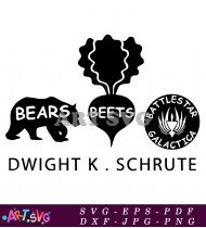 Dwight Schrute Bear Beets Battlestar Galactica SVG