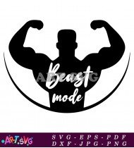 Beast Mode Gym Body Workout Illustration SVG 1