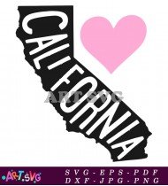 California Hand Lettering Outline Design SVG 1