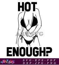 Hot Enough Girl In Bikini Graphic Design SVG 1