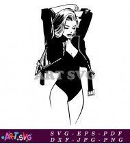 Woman Silhouette Fashion Style Girl Power SVG 1