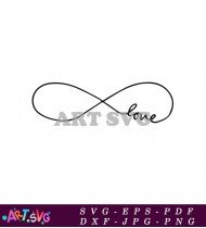 Infinity Love Symbol Minimalist Design T-Shirt SVG