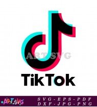 TikTok Logo Social Media Icon Classic T-Shirt SVG 8