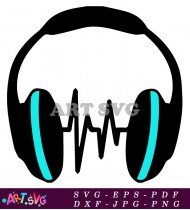 Headphones Music Symbol Tiktok Graphic SVG